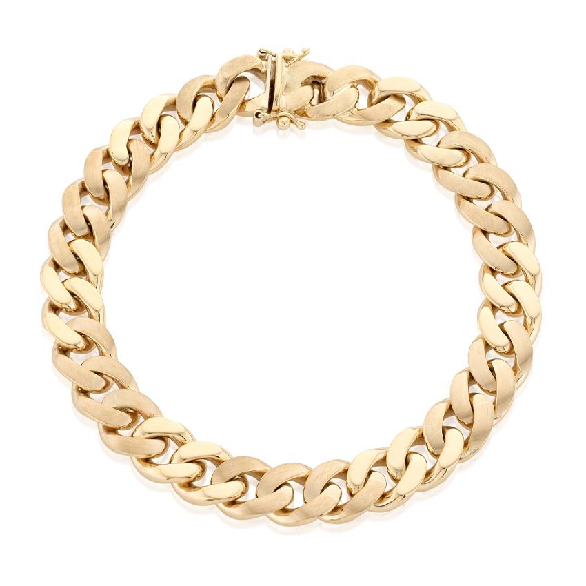 Yellow Gold 10mm Curb Link Bracelet