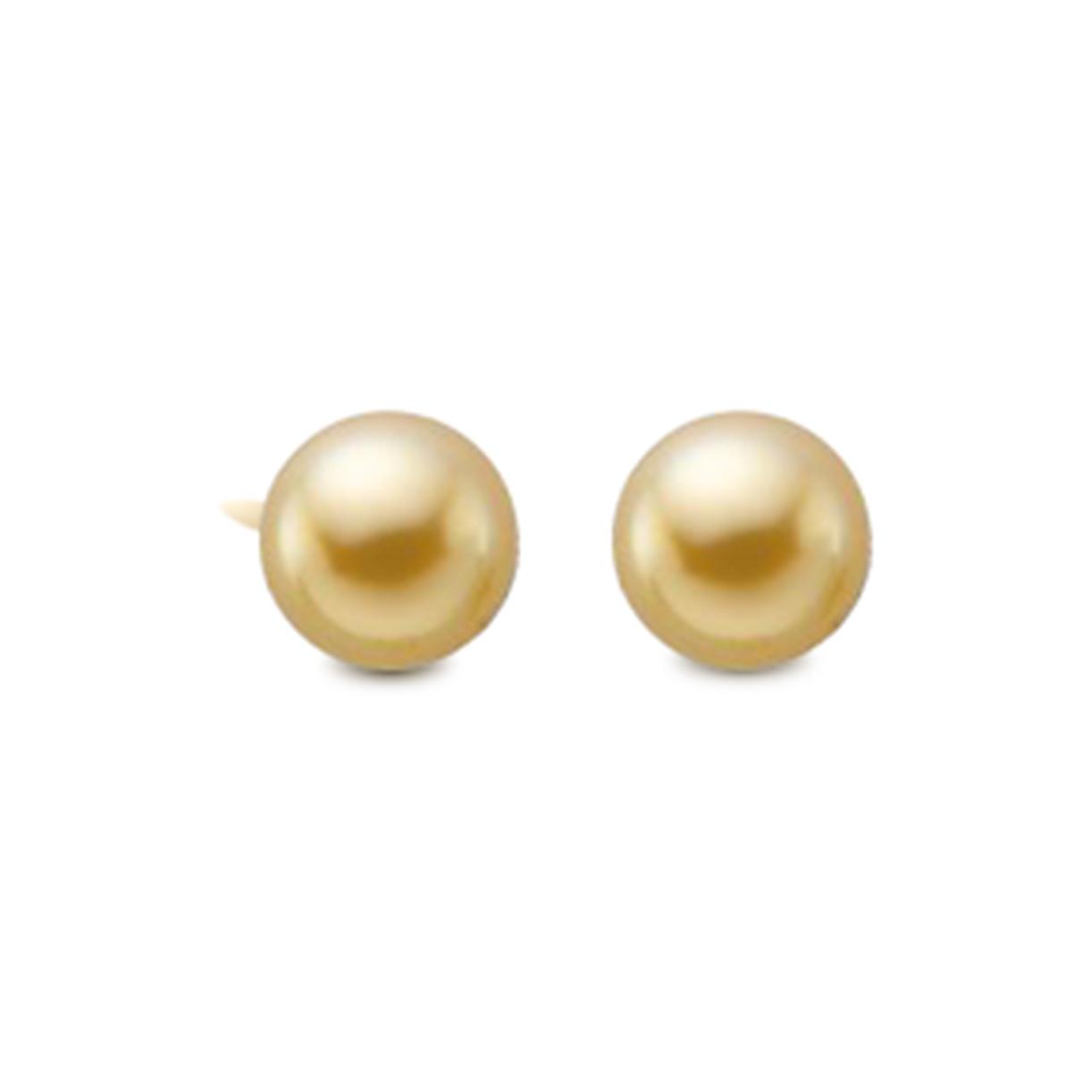 Child's Yellow Gold Ball Earrings, 4mm 0
