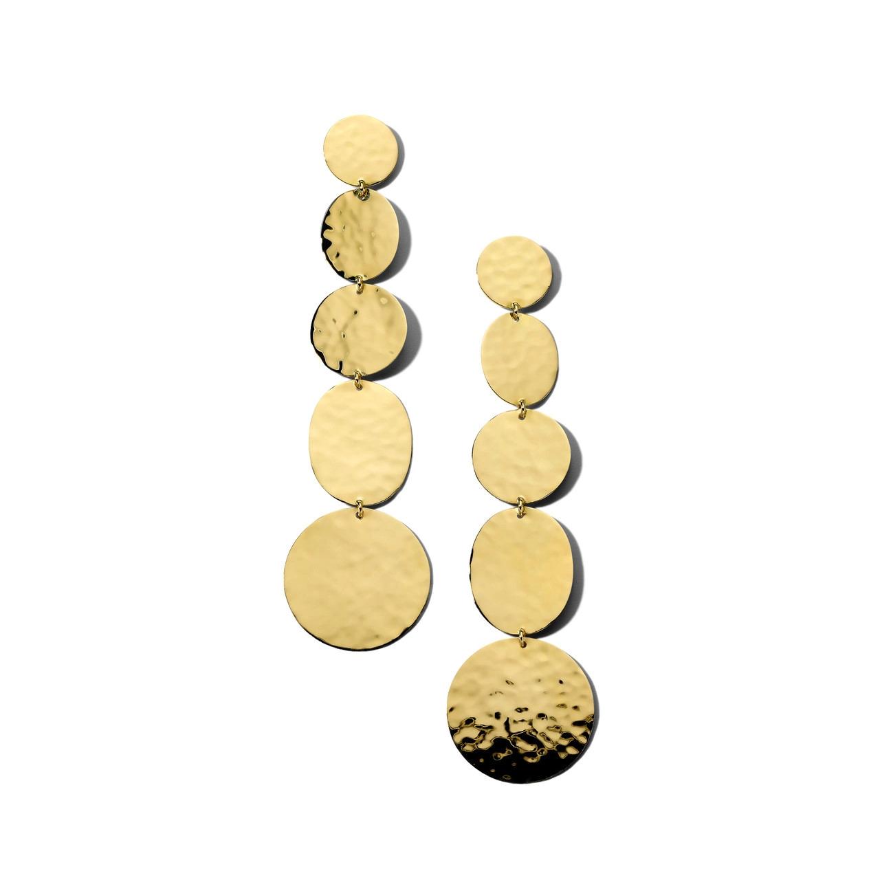 Ippolita 18k Classico 5-Tier Linear Crinkle Earrings