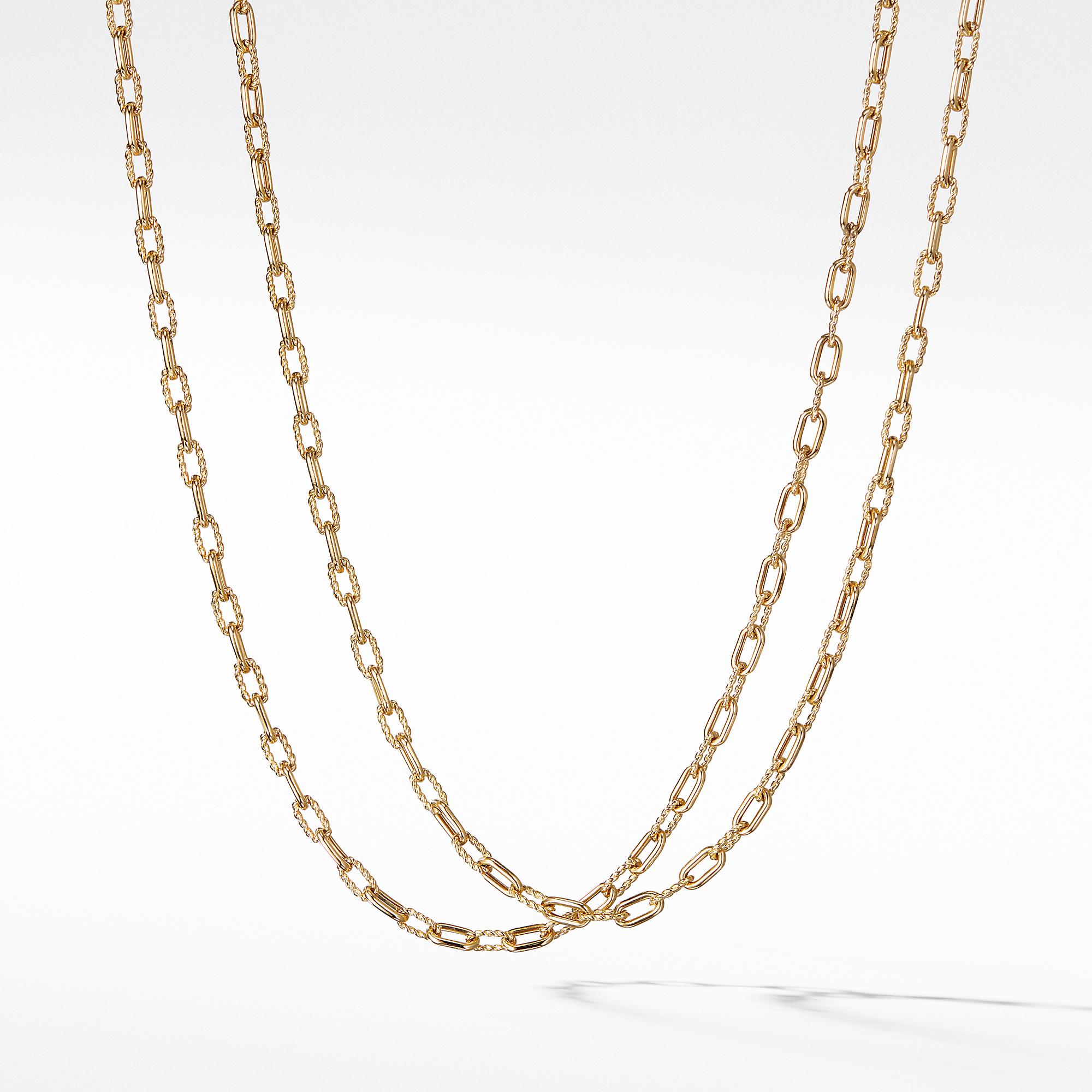 David Yurman DY Madison Extra small Necklace in Yellow Gold, 18 inches
