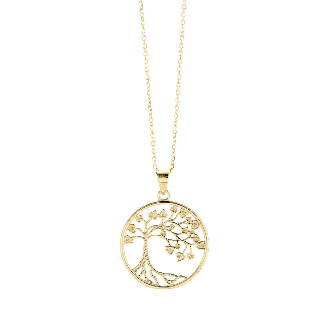 Tree of Life Circle Pendant Necklace 0