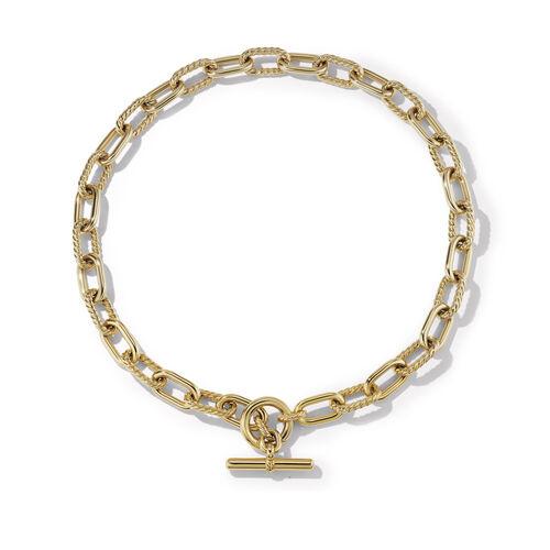 David Yurman DY Madison Toggle Chain Necklace in 18k Yellow Gold