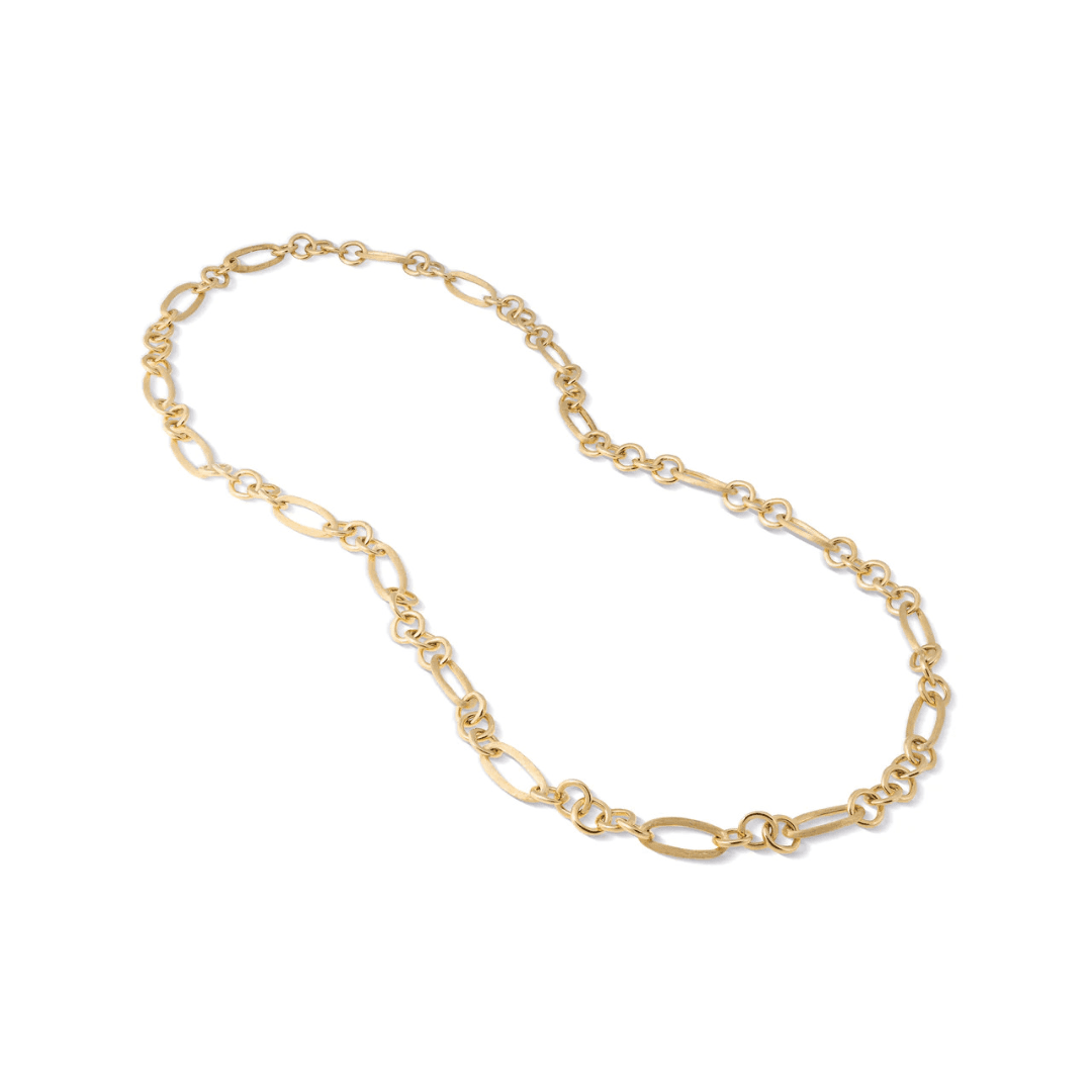 Marco Bicego Jaipur Link Collection 18K Yellow Gold Mixed Link Long Convertible Necklace