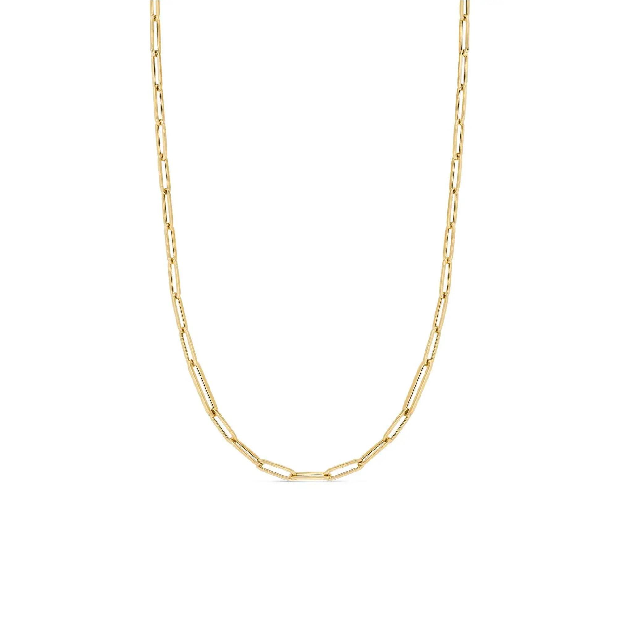 Roberto Coin 18k Yellow Gold Paperclip Necklace