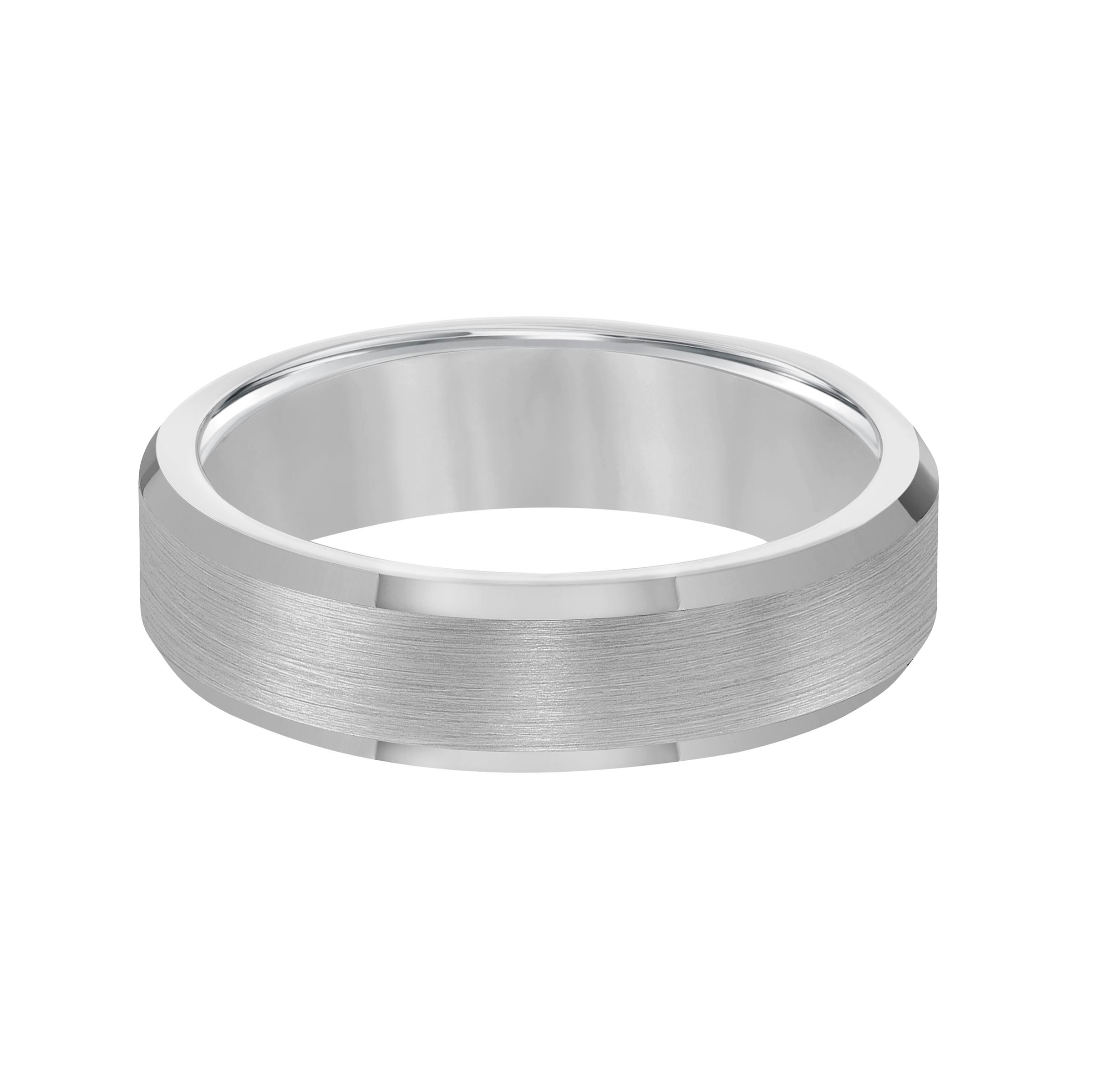 Gents 6mm Tungsten Comfort Fit Band 0