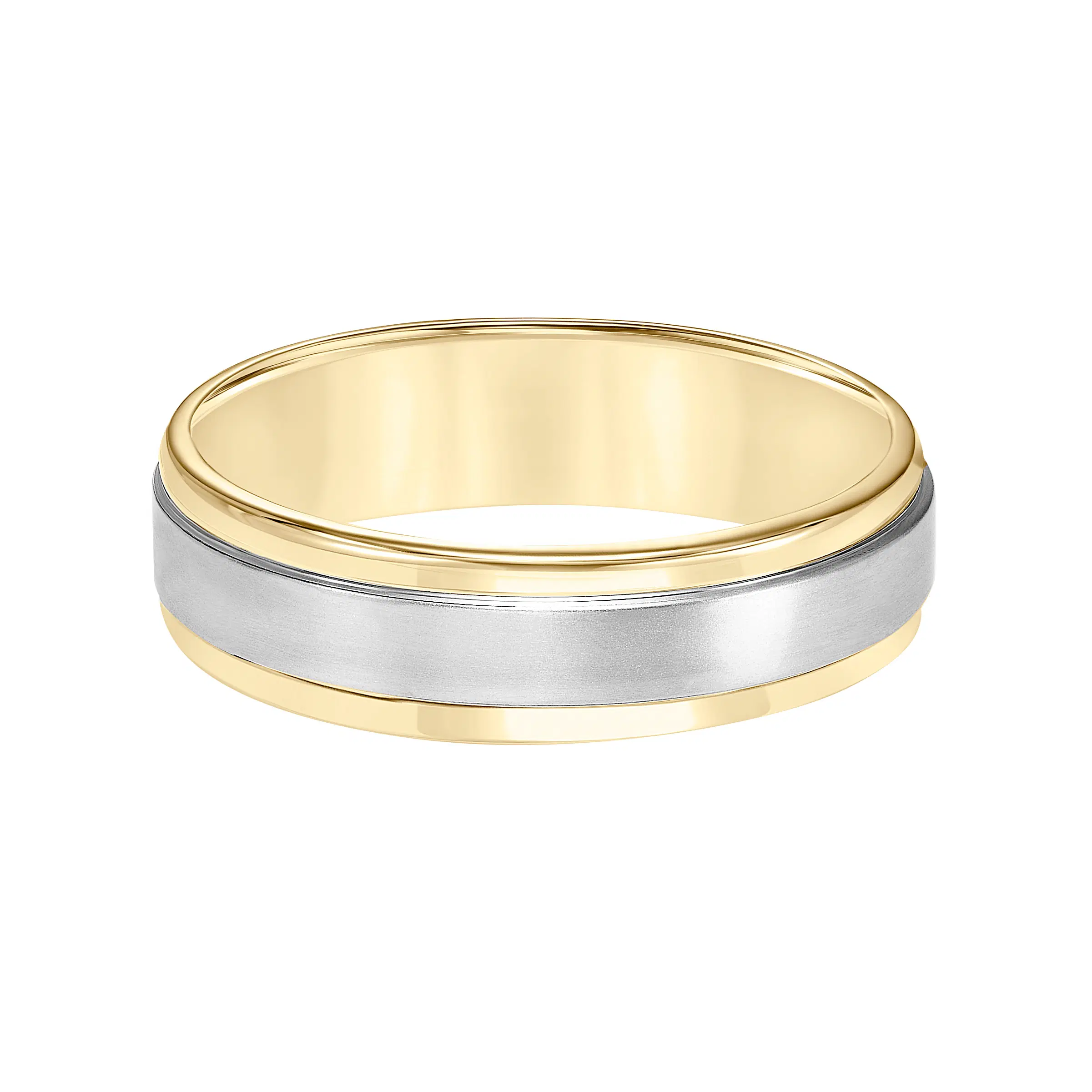 Gents 14k Yellow and White Gold Wedding Band 0