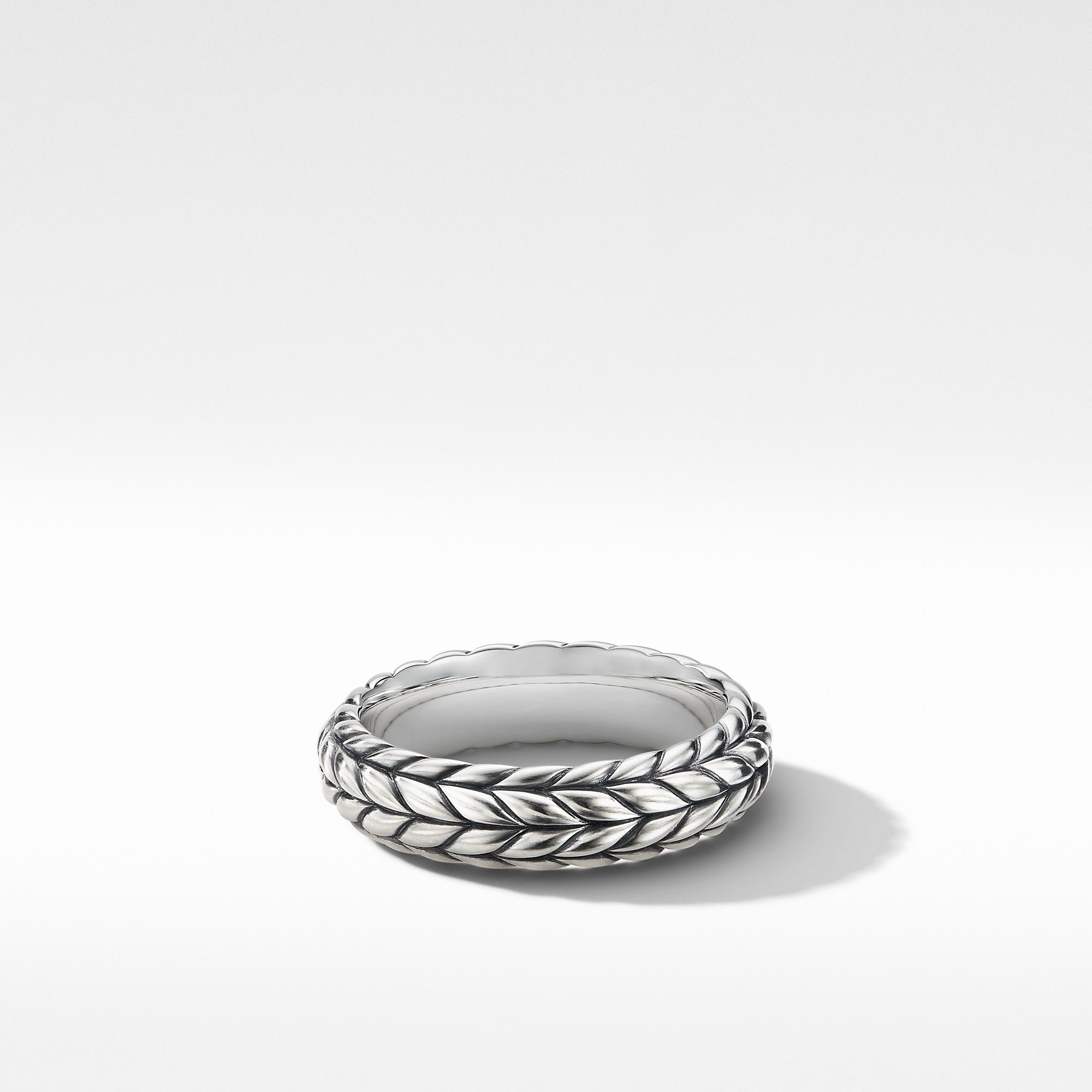 David Yurman Men's Chevron Band Ring in Sterling Silver, size 10