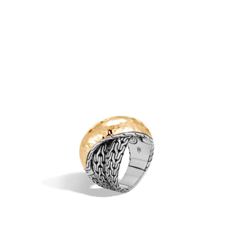 John Hardy Classic Chain Hammered Crossover Ring