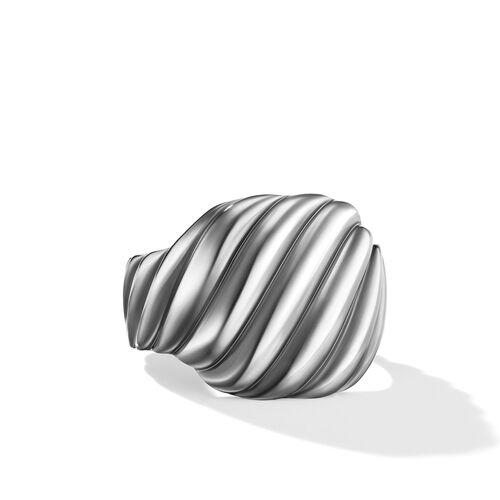 David Yurman Sculpted Cable Contour Ring in Sterling Silver