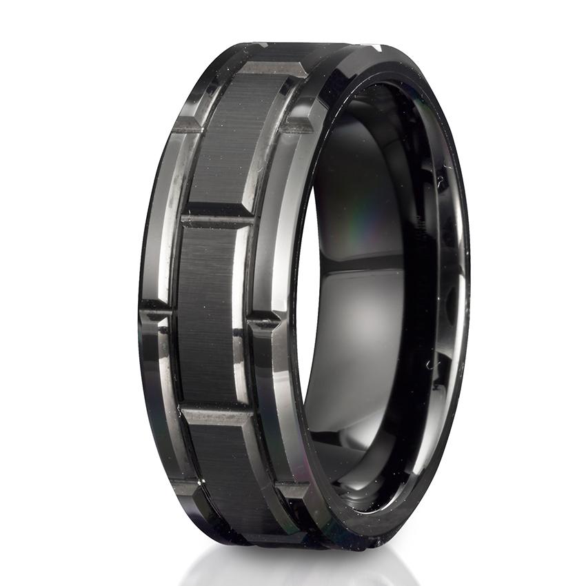 Gents Triton 8mm Tungsten Band with Satin Finish 0
