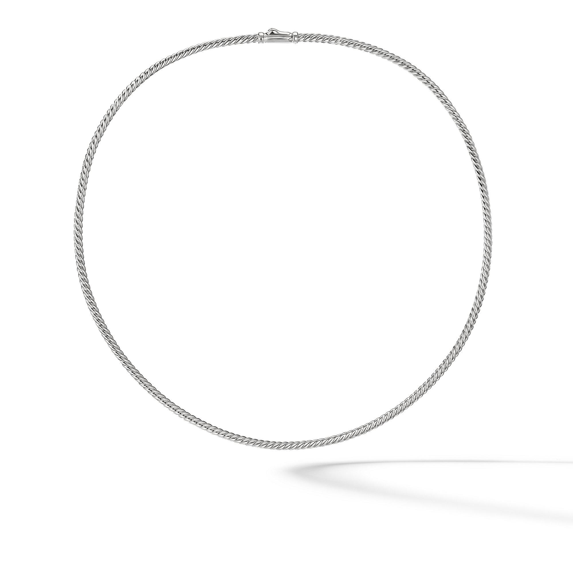 David Yurman Sculpted Cable Necklace, size Medium 0
