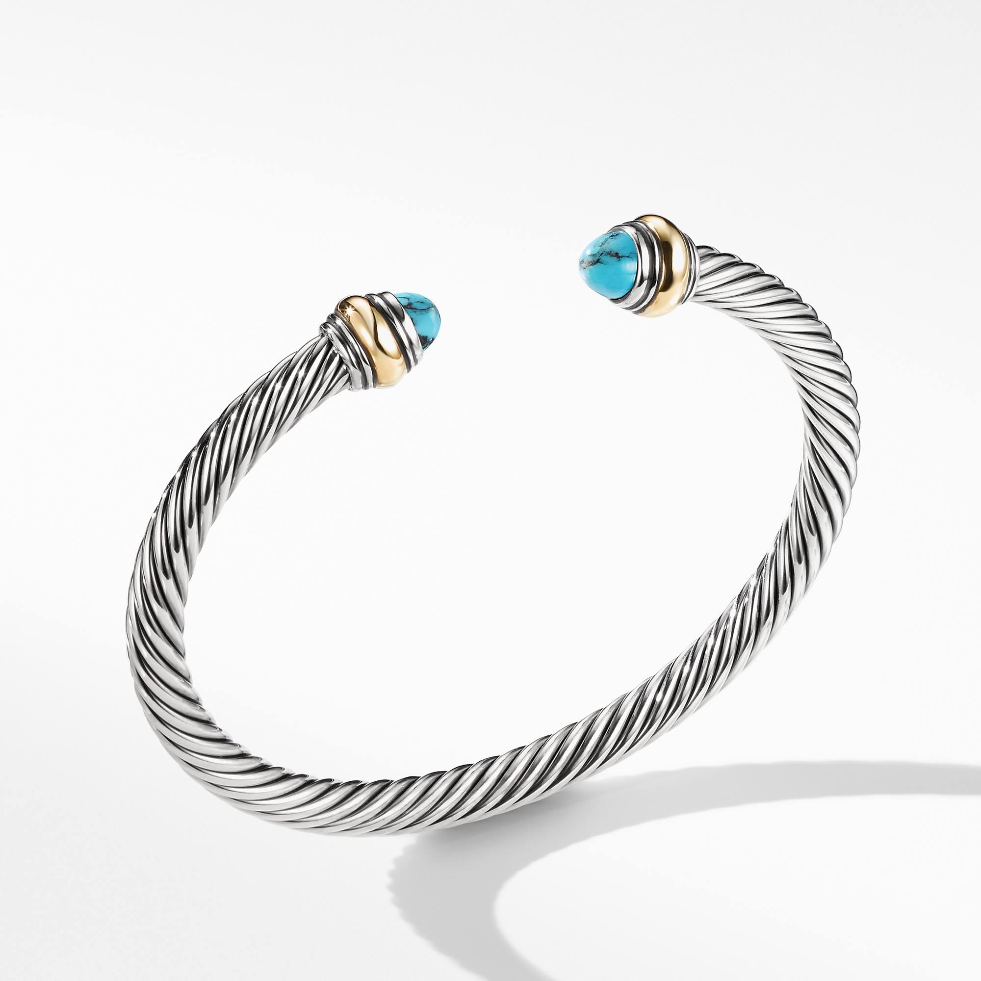 David Yurman Bracelet with Turquoise and 14K Gold