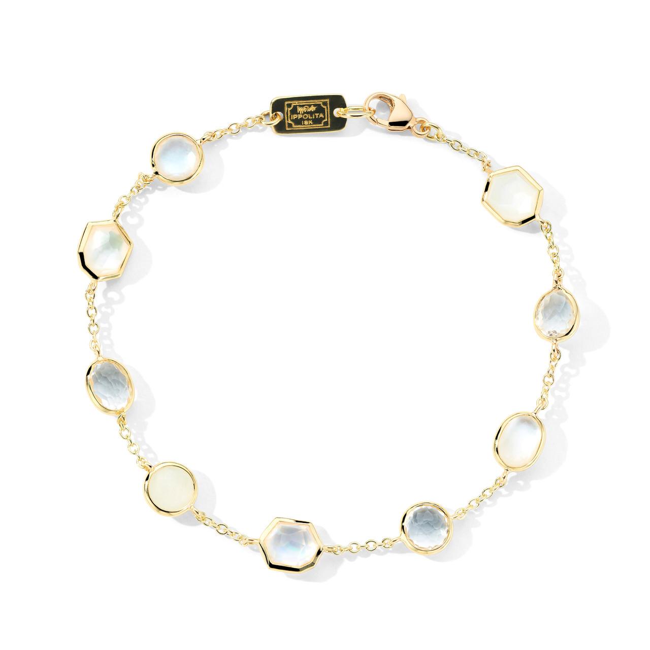 Ippolita Rock Candy 9 Stone 18k Gold Bracelet in Flirt 0