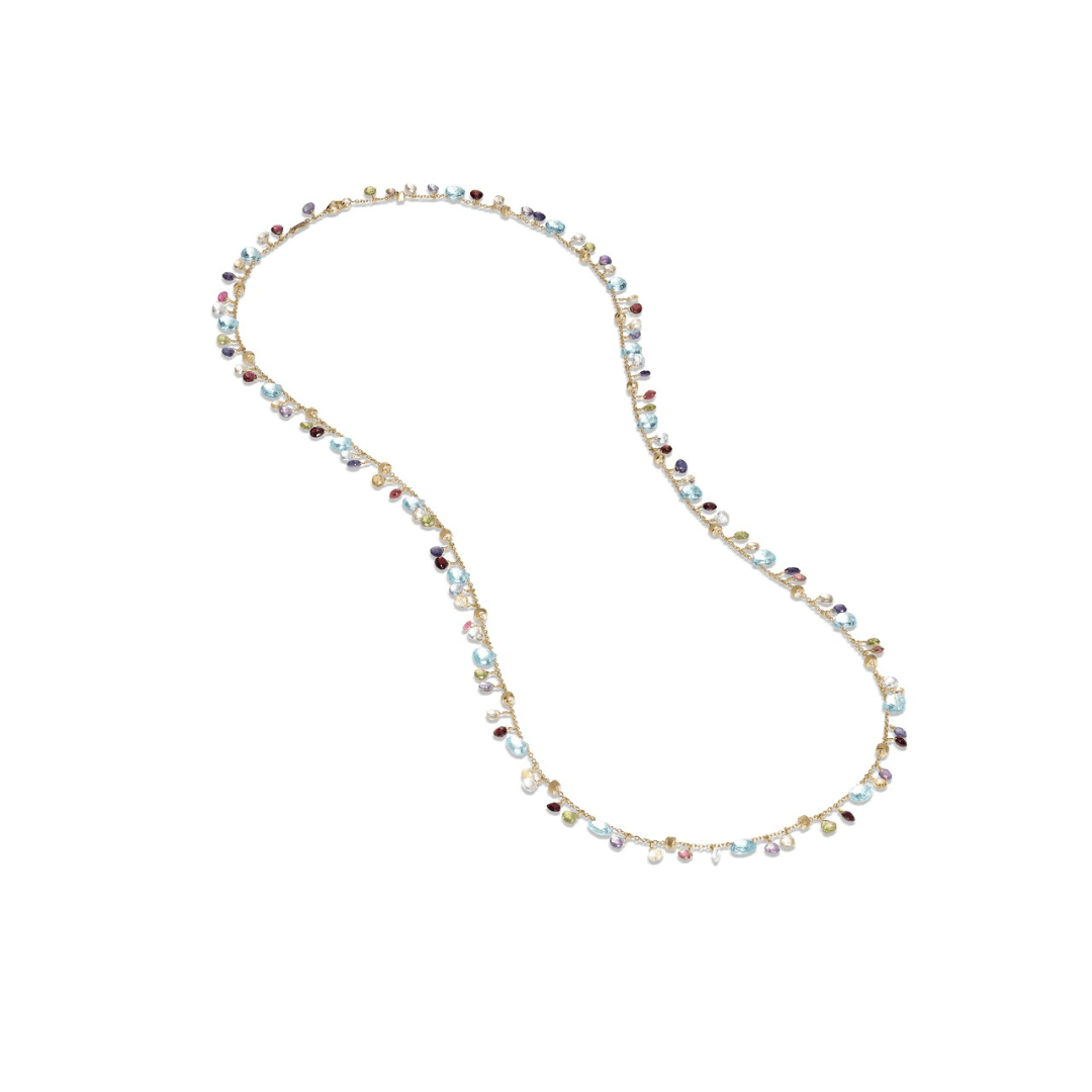 Marco Bicego Paradise Mixed Gemstone Long Necklace