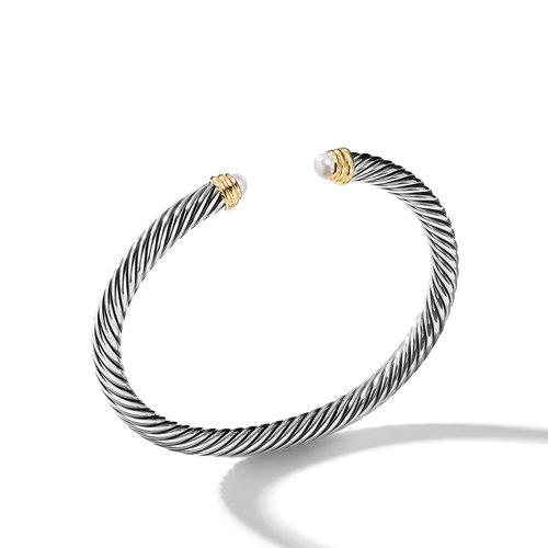 David Yurman Cable Classics Collection Bracelet with Pearls and 14K ...