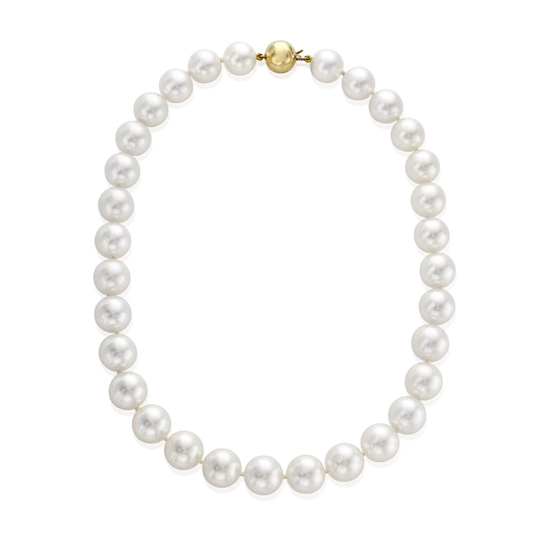 14-13mm White South Sea Pearl Strand Necklace 0