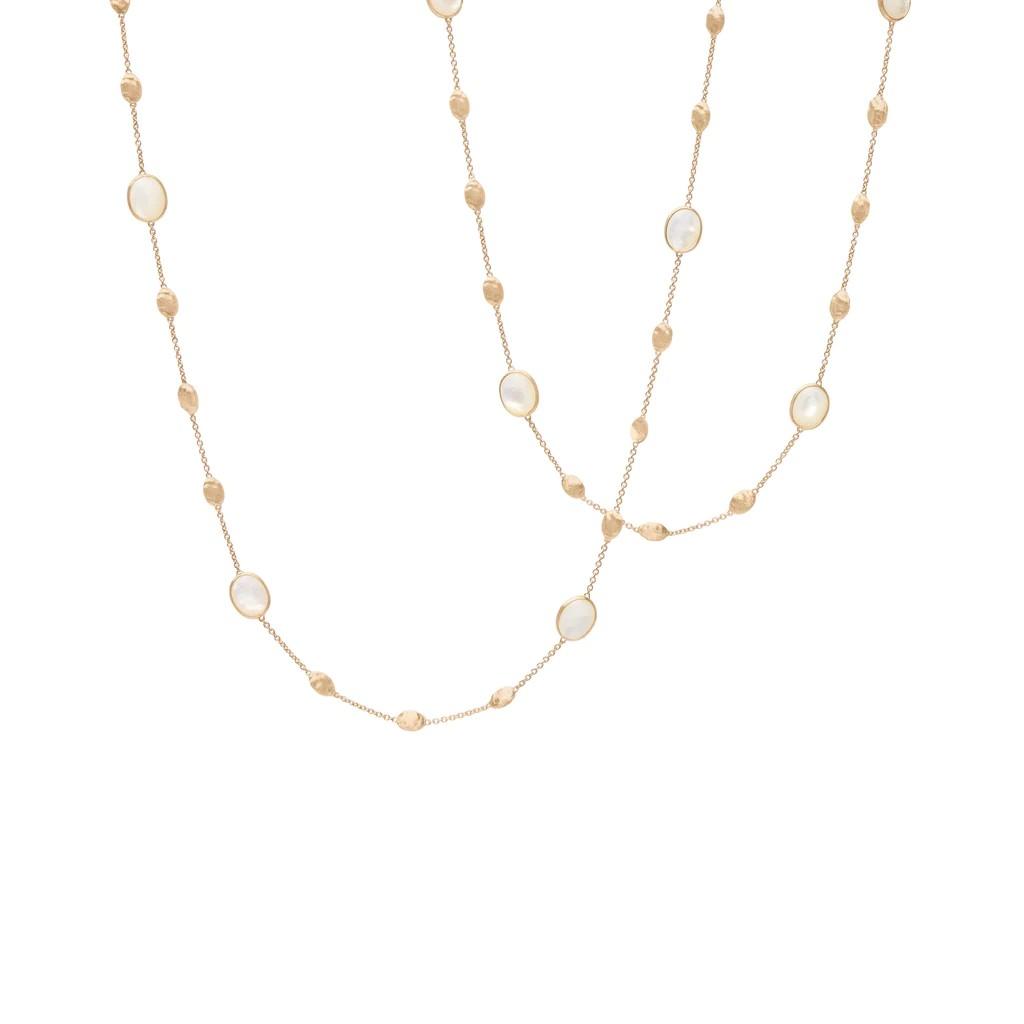 Marco Bicego Siviglia Collection 18K Yellow Gold and Mother of Pearl Long Necklace