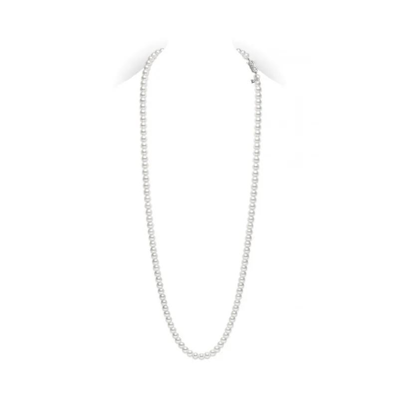 Mikimoto 32" 6.5-6mm Akoya Pearl Strand Necklace with 18K White Gold Clasp
