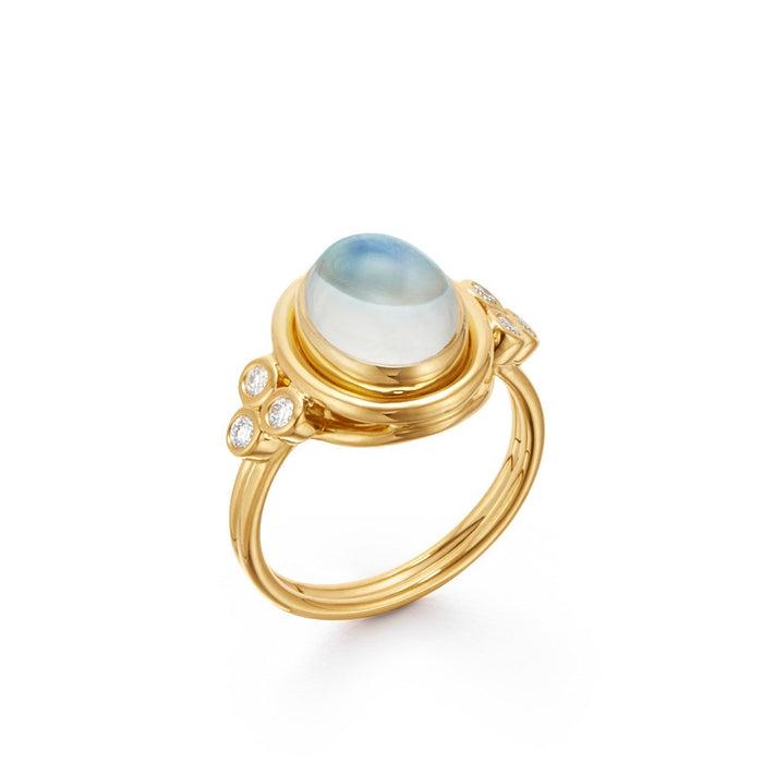 Temple St. Clair 18K Blue Moonstone Temple Ring