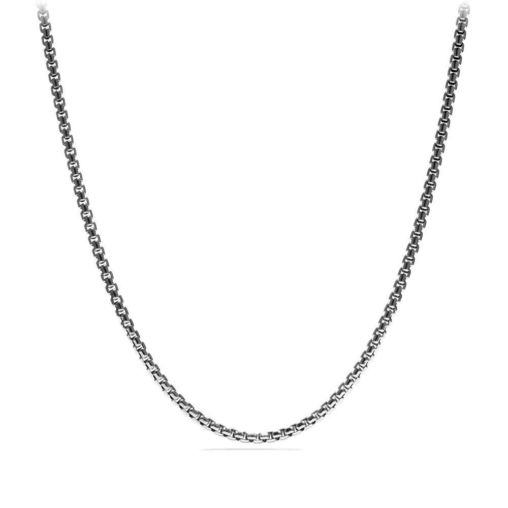 David Yurman Men's 3mm Box Chain Necklace in Sterling Silver, 24 inches