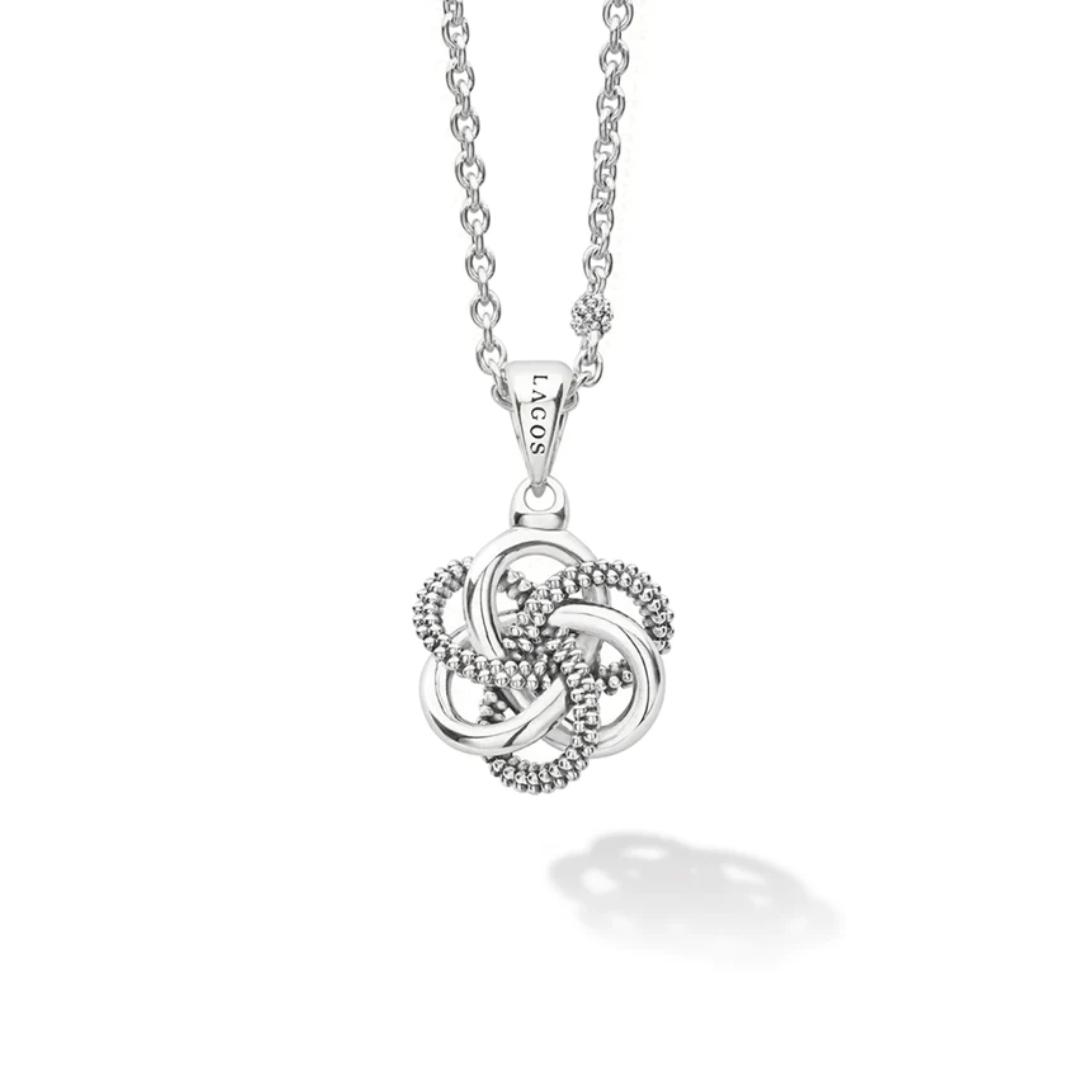 Lagos Love Knot Small Sterling Siler Pendant Necklace 0