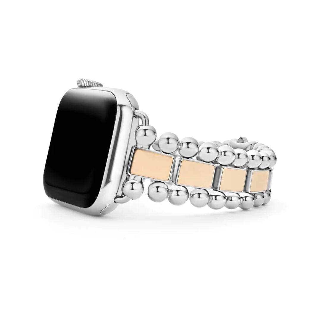 Lagos Smart Caviar Sterling Silver Watch Bracelet, Size 7, 38mm- 42mm