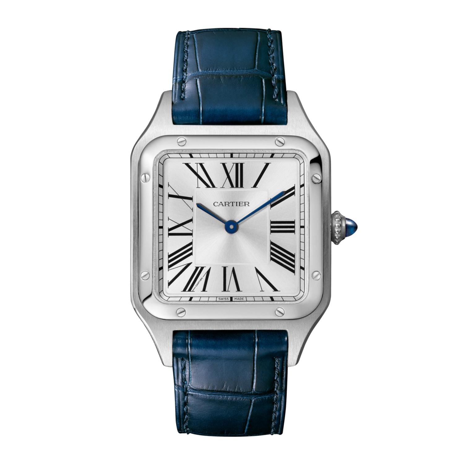 Cartier Santos-Dumont Watch with Alligator Strap, large model