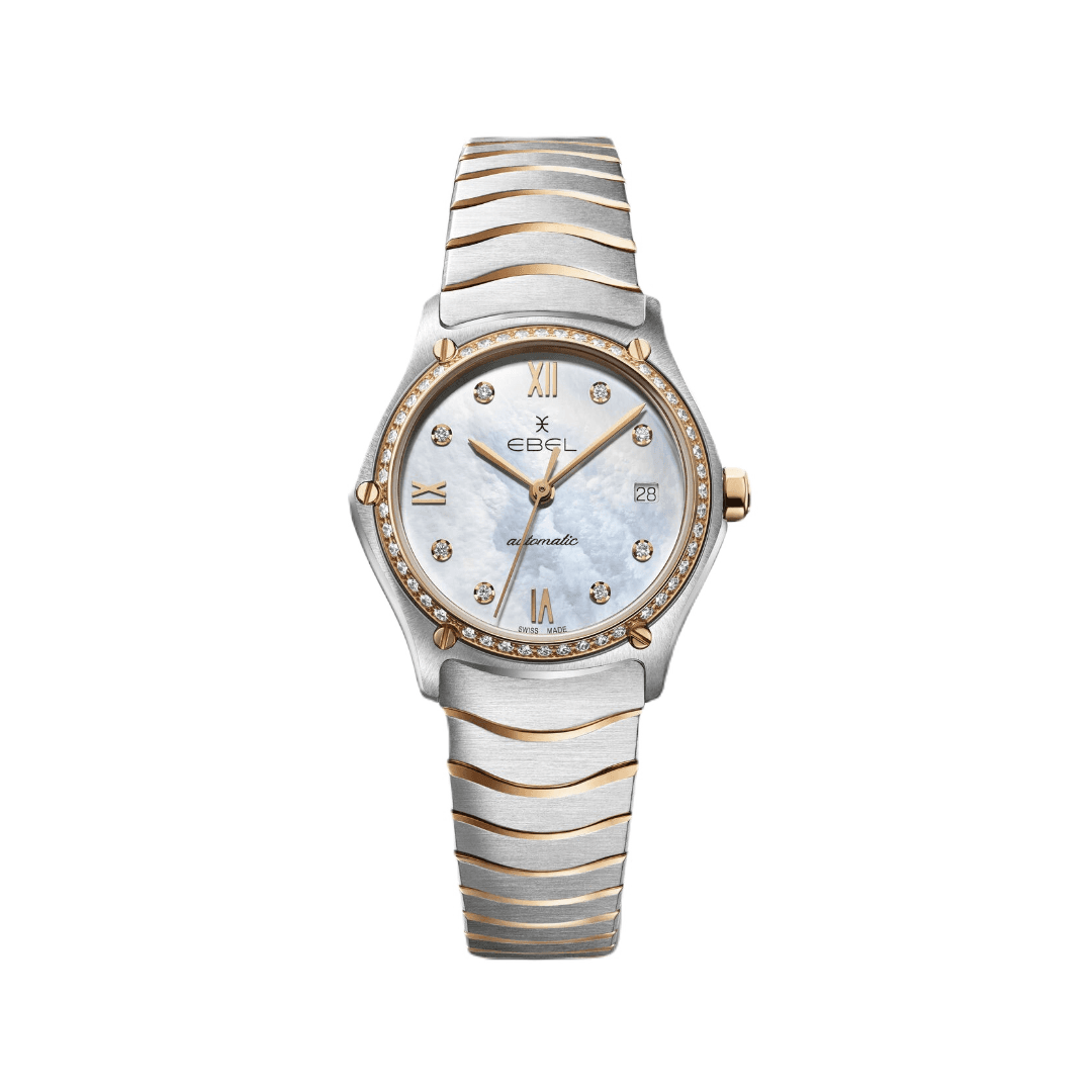 Ebel Sport Classic Ladies Watch in Rose Gold with Diamond Case