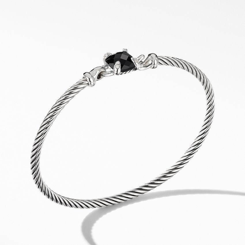 David Yurman Chatelaine Bracelet with Black Onyx and Diamonds