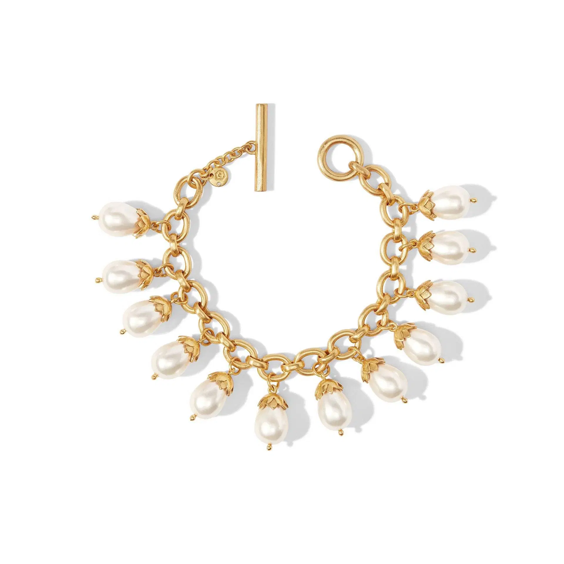 Julie Vos Flora Pearl Charm Bracelet 0