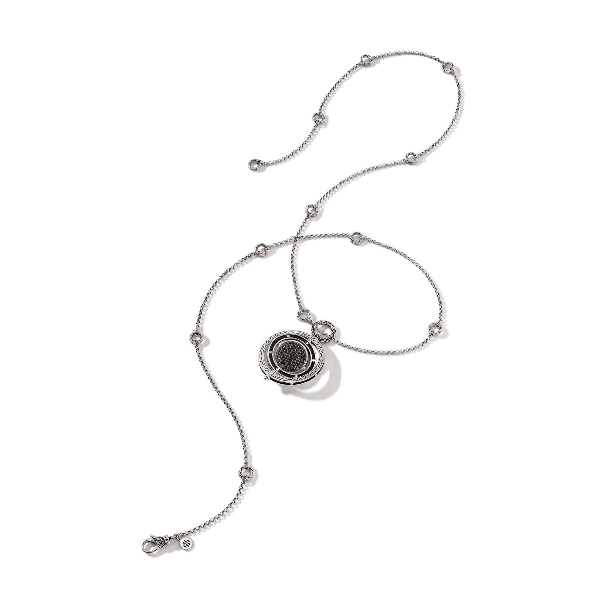 John Hardy Moon Door Black Sapphire Pendant Necklace 3