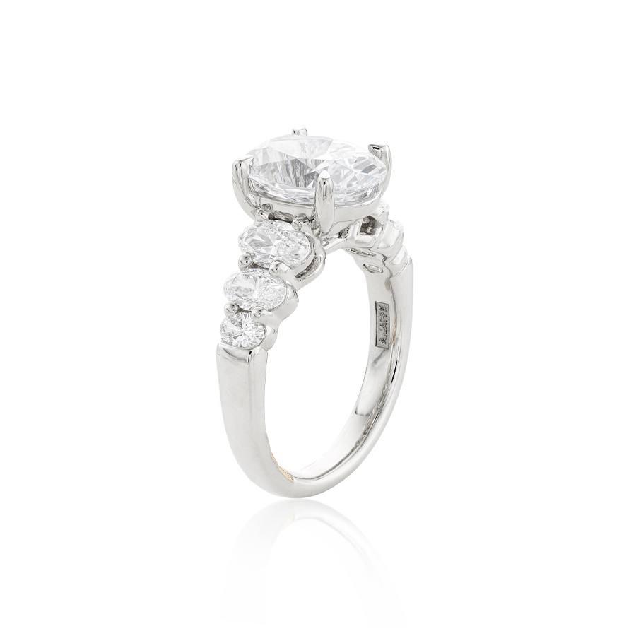 A. Jaffe Oval Diamond Semi-Mount Engagement Ring
