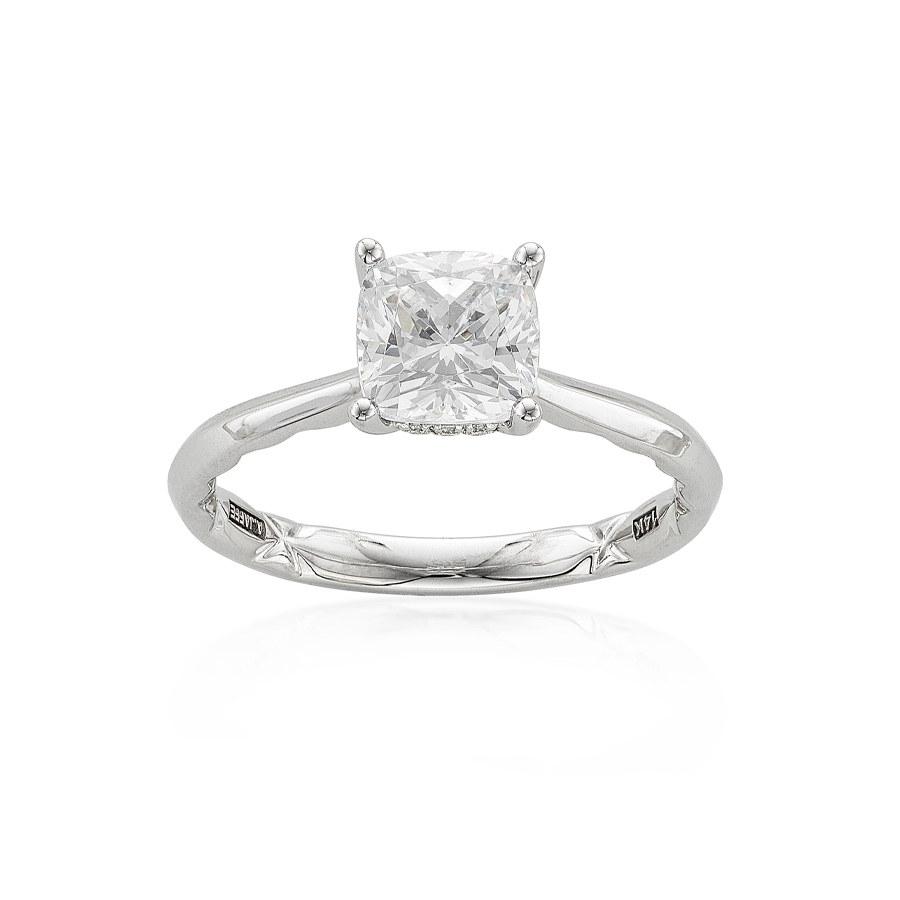 Pave Diamond Semi-Mount Engagement Ring