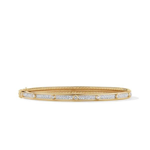 David Yurman Modern Renaissance Bracelet in 18k Yellow Gold with Full Pave Diamonds