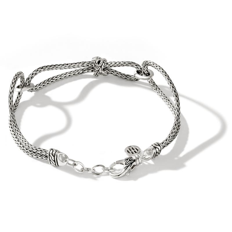 John Hardy Soft Chain Link Bracelet with Diamonds 3
