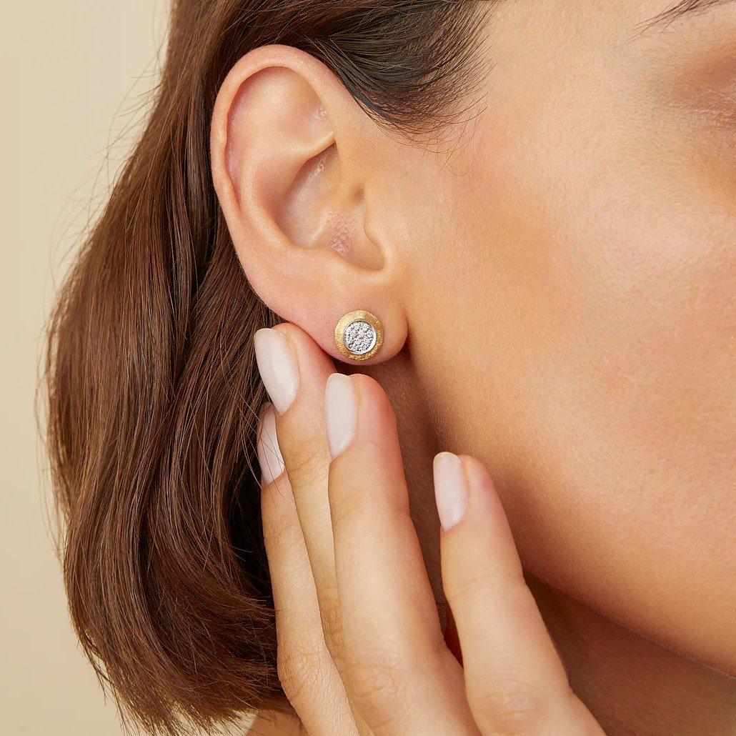 Marco Bicego Diamond Button Earrings 1