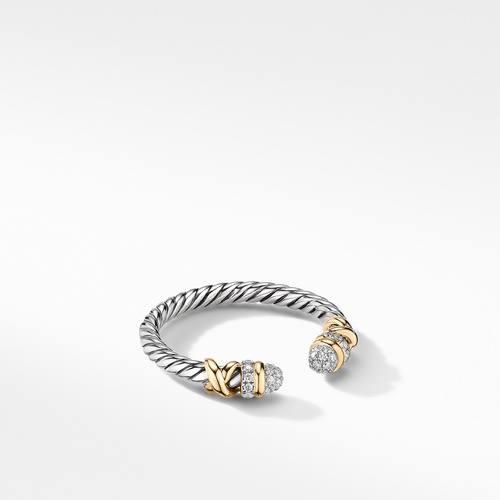 David Yurman Petite Helena Ring with 18K Yellow Gold and Diamonds

