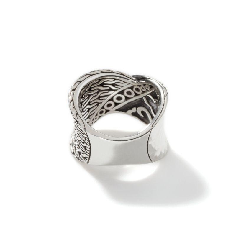 John Hardy Twisted Collection Cable Ring with Diamonds 3