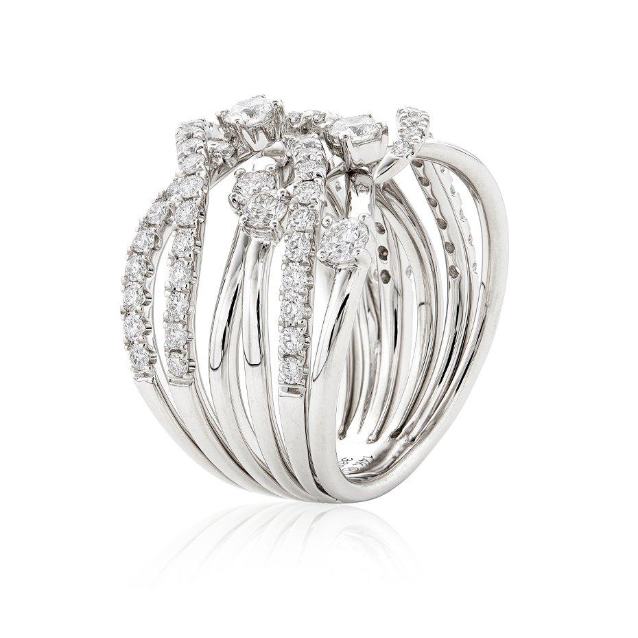 1.67 CTW Crisscross Diamond Fashion Ring 1