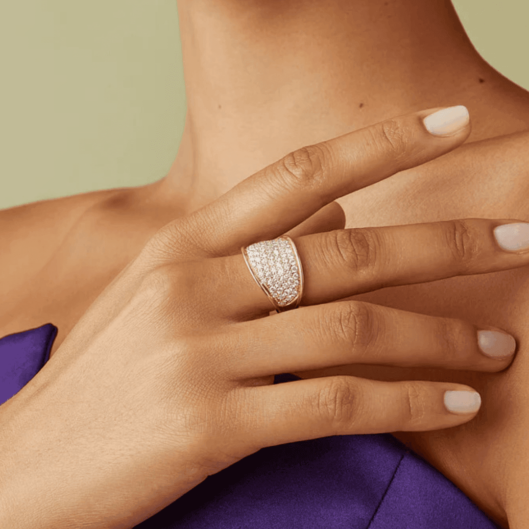 Marco Bicego Lunaria Pave Diamond Statement Ring 1
