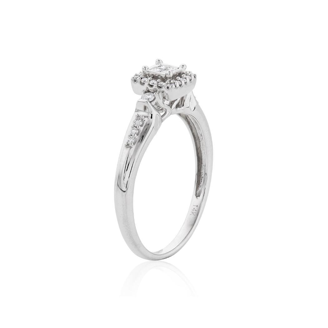 White Gold 1/5 CTW Diamond Promise Ring 1