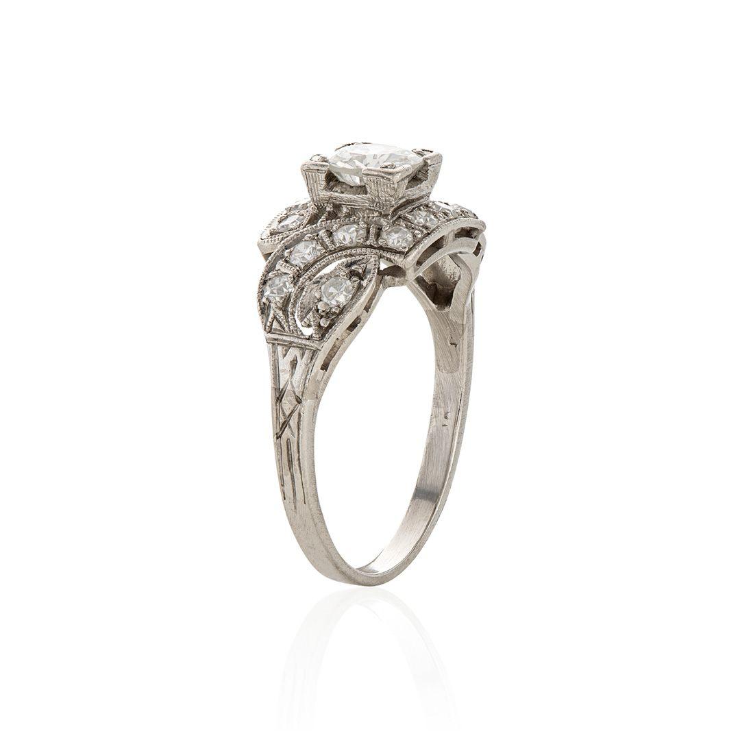 Estate Collection 1920s Platinum Engagement Ring 1