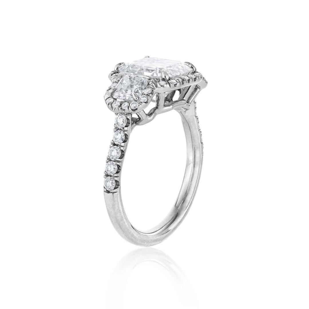 3.03 CTW Diamond Engagement Ring with Diamond Halo 1
