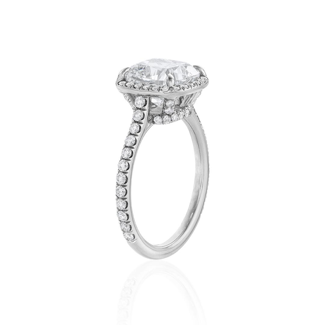 3.50 CT Cushion Cut Diamond Engagement Ring 2