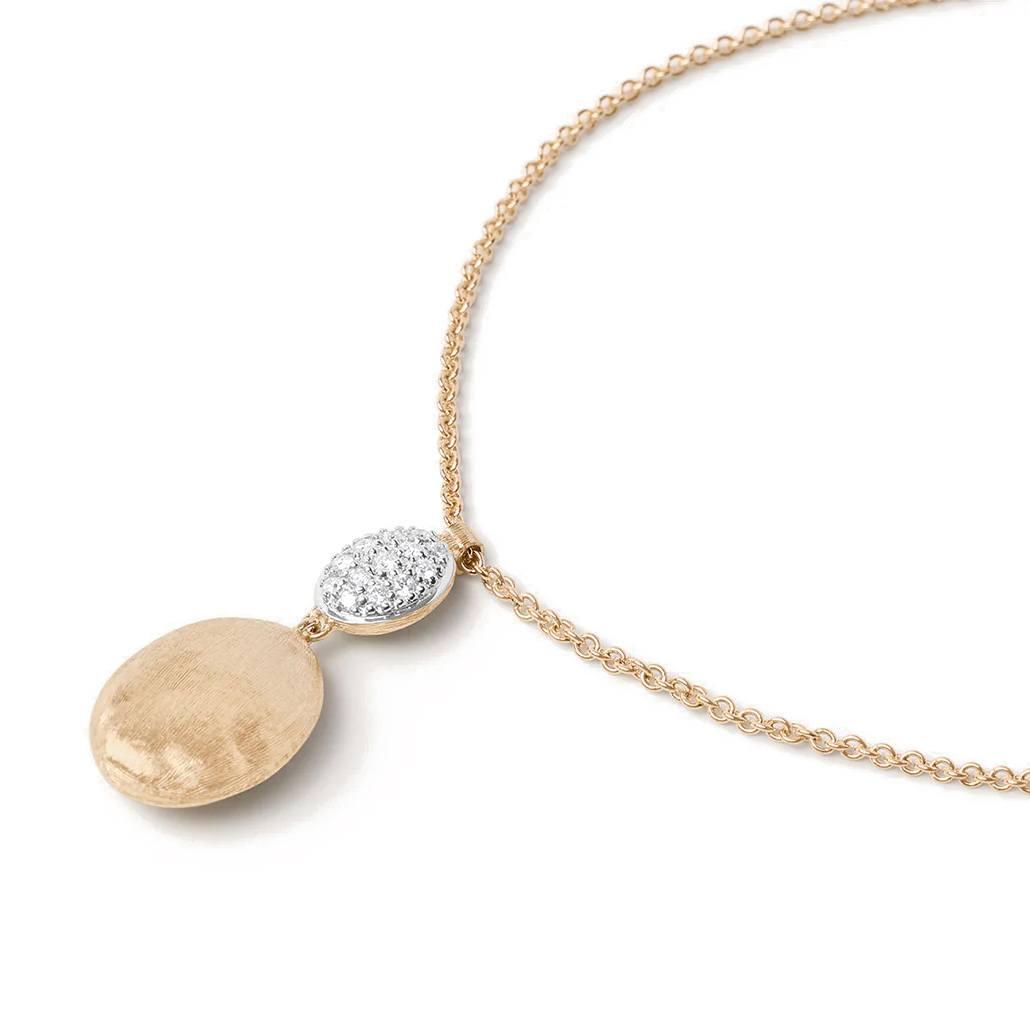 Marco Bicego Siviglia Double Drop Diamond Pendant Necklace 3