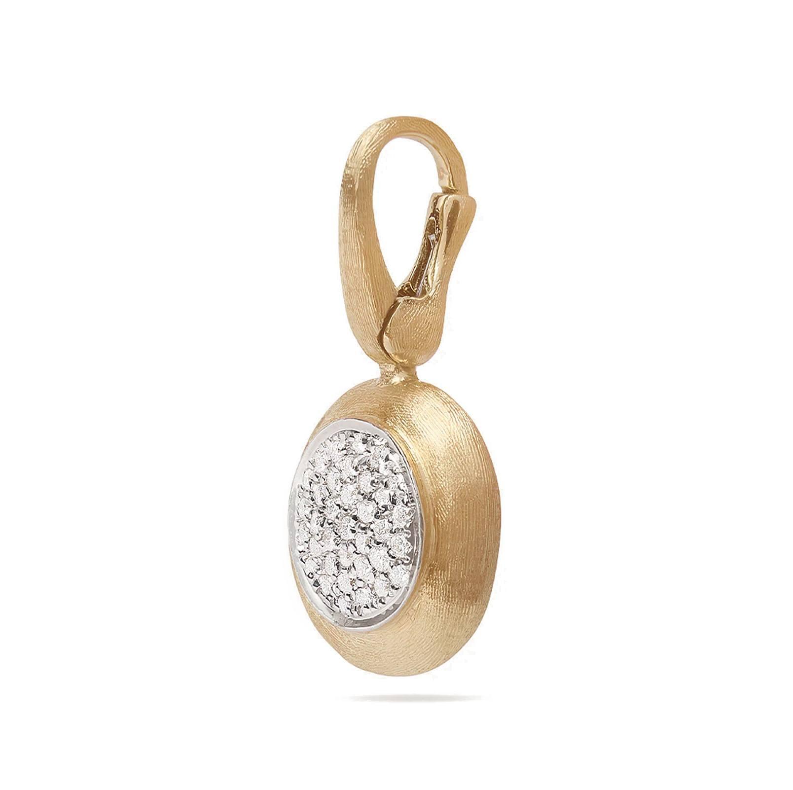 Marco Bicego Jaipur Gold Diamond Pavé Pendant, Small 3