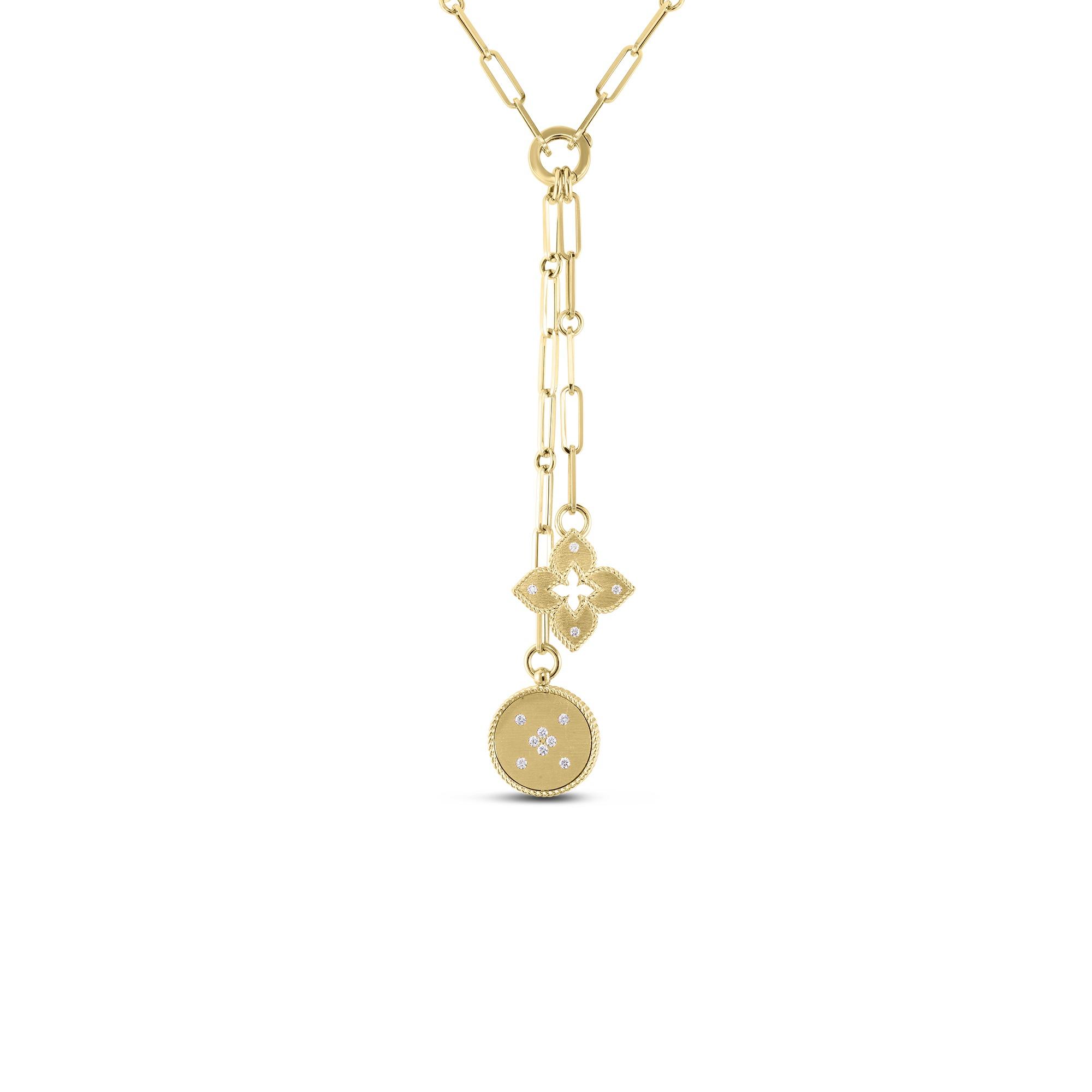 Roberto Coin Venetian Princess Yellow Gold Double Lariat Necklace