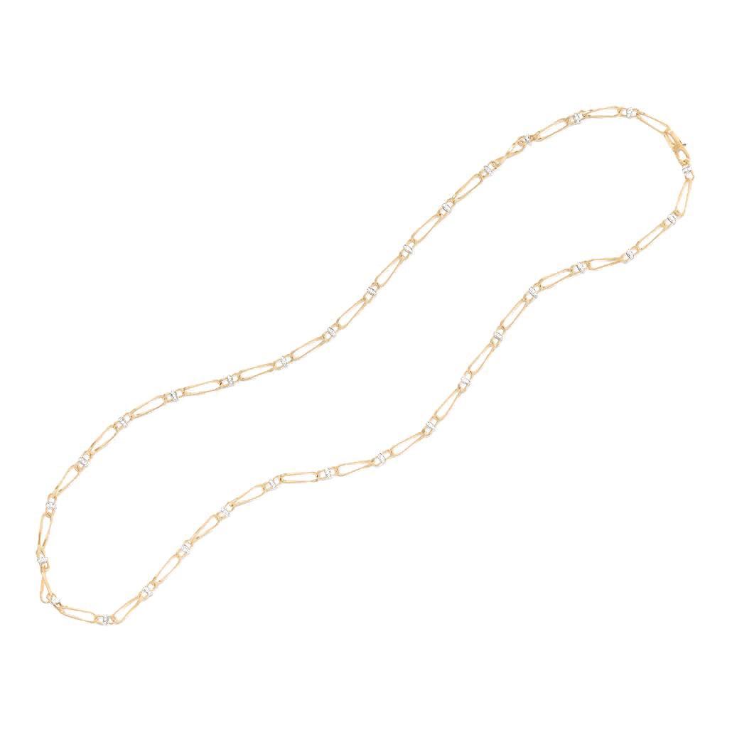 Marco Bicego Marrakech Onde Twisted Coil Link Necklace with Diamonds, 36 Inches 2