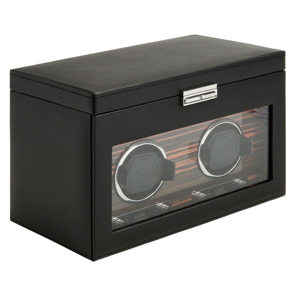 WOLF Roadster Double Watch Winder with Storage 1