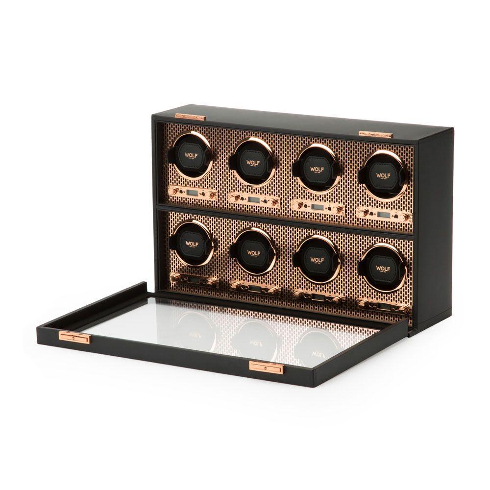 WOLF Axis 8 Piece Watch Winder in Copper 1